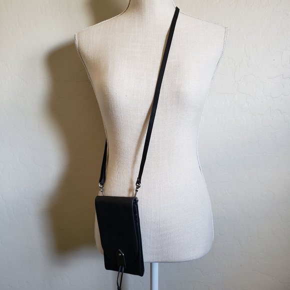 The Sak Bags The Sak Slim Playa Leather Phone Crossbody Bag Black